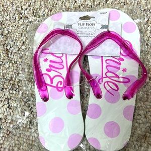 Bride flip flops size 9